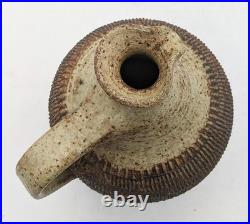 Ray Marshall Studio Pottery Stoneware Sgraffito Pitcher 1975
