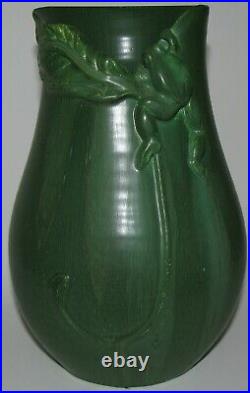 Retired Climbing Tree Frog Vase by Ephraim Faience Pottery