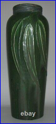 Retired Pacific Eucalyptus Vase by Ephraim Faience Pottery