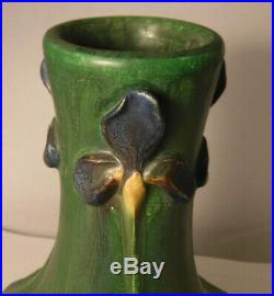 Retired Wild Iris Vase by Ephraim Faience Pottery 6 Kevin Hicks BEAUTIFUL