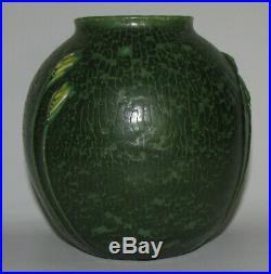 Retired Wispy Wheat Cabinet Vase by Ephraim Faience Pottery