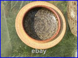 Richard Batterham Celedon Lidded Jar 7 & 1/2 Studio Pottery Good Condition