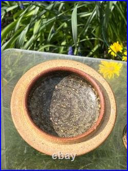 Richard Batterham Celedon Lidded Jar 7 & 1/2 Studio Pottery Good Condition