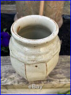 Richard Batterham Cut Sided Vase. Leach Interest