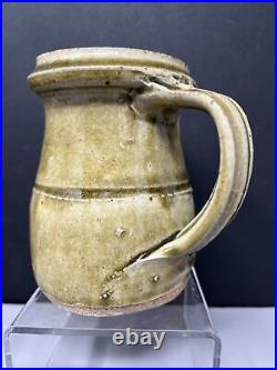 Richard Batterham Studio Pottery Ash Green Glaze Small Jug 11 cm #1045