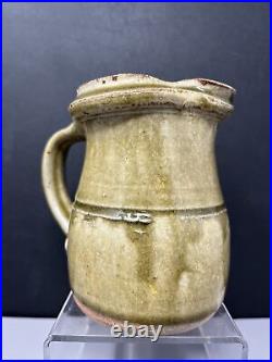 Richard Batterham Studio Pottery Ash Green Glaze Small Jug 11 cm #1045