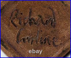 Richard Carline Studio Pottery Tenmoku Glaze Vase 20th Century