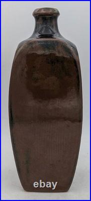 Richard Carline Studio Pottery Tenmoku Glaze Vase 20th Century