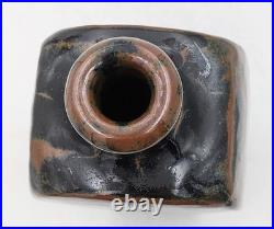 Richard Carline Studio Pottery Tenmoku Glaze Vase 20th Century