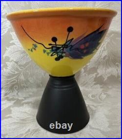 Richard Godfrey Studio Devon Pottery Ceramic 20cm Vase Slipware Retro