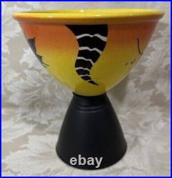 Richard Godfrey Studio Devon Pottery Ceramic 20cm Vase Slipware Retro