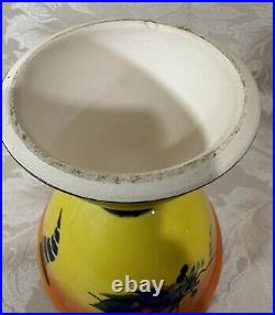 Richard Godfrey Studio Devon Pottery Ceramic 20cm Vase Slipware Retro