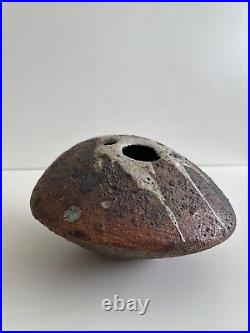 Robert Fournier Studio Pottery Pebble Vase. Stunning Piece Of MCM Ceramic