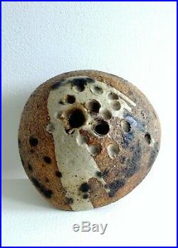 Robert Fournier Studio Pottery pebble/rock sculpture vase, Castle Hill 1965-71