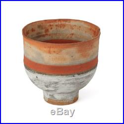 Robin Welch Orange Glazed Studio Pottery Footed Bowl 20th C