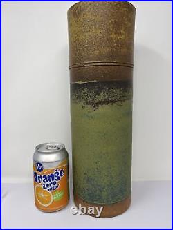 Robin Welch Tall cylindrical decorated Stoneware Vase 35 cms #402
