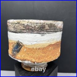 Robin Welch decorated Stoneware Yunomi (tea Bowl) With Foot 10.6cm Diam #2504 Robin Welch decorated Stoneware Yunomi (tea Bowl) With Foot 10.6cm Diam #2504