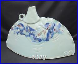 Roger Cockram, studio pottery porcelain globular bottle vase, c2010