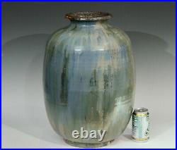 Roger Guerin French Belgian Studio Art Pottery Crystalline Iridescent Glaze Vase