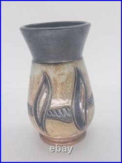 Roger Guerin Pottery Vase. Studio Pottery Vintage Belgium
