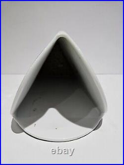Rosenthal Studio Linie black Porcelain Marcello Morandini Triangular Vase 23 cm