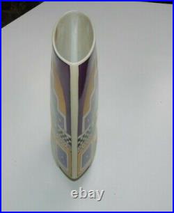 Rosenthal vase Art deco 24K Gold and Blue Michael Boehm Yves Galgon superb cond