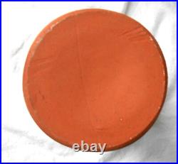 Rupert Blamire R. B. Studio Art Vase terracotta pottery blue enamel indents vgc