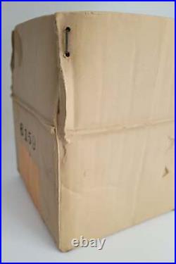 SIGNED Modernist Pop Art Ceramic Michael Harvey Hypereal Cardboard Box Sculpture