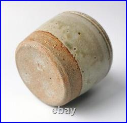 SUPERB Richard Batterham Studio Pottery Ash Glazed Flat Lidded Pot