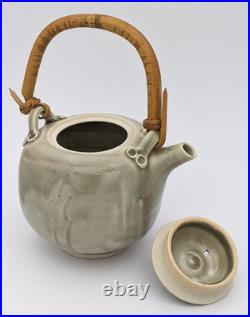 Saly Dawson Studio Pottery Celadon Glaze Teapot 20th Century