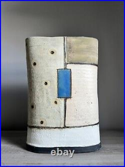 Sam Hall Studio Pottery Vase Signed Gaolyard Studios St Ives