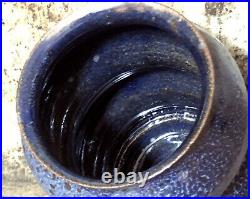Santa Barbara Studio Art Hand Thrown Pottery Blue 5 1/4 Vase SFSU cash 4 school