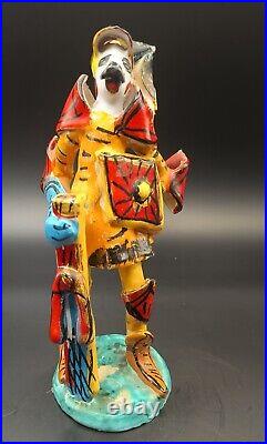 Santo Stefano Di Camastra Ceramic Abstract Knight Sculpture By Famulari, Sicilia Santo Stefano Di Camastra Ceramic Abstract Knight Sculpture By Famulari, Sicilia