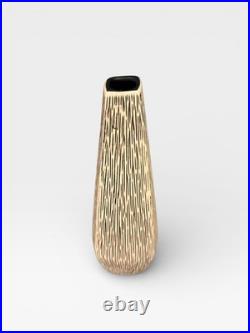 Scandinavian Studio Pottery Vase Arnold Wiig AWF Norway Mid Century Ceramic