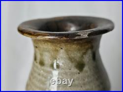 Sculptural stoneware studio pottery vase possibly Camberwell School, mid century