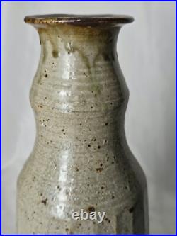 Sculptural stoneware studio pottery vase possibly Camberwell School, mid century