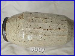 Sculptural stoneware studio pottery vase possibly Camberwell School, mid century