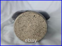 Sculptural studio pottery large pierced vase, Circa mid century modern