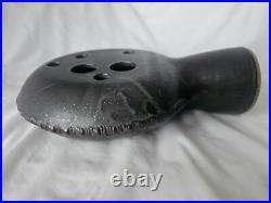 Sculptural studio pottery large pierced vase, Circa mid century modern