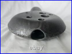 Sculptural studio pottery large pierced vase, Circa mid century modern