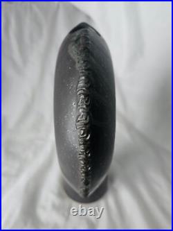 Sculptural studio pottery large pierced vase, Circa mid century modern