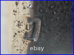 Sculptural studio pottery large pierced vase, Circa mid century modern