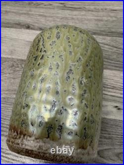 Sheherezade Alam Studio Pottery Vase Lahore Pakistan Iridescent Green Glaze