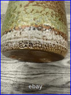 Sheherezade Alam Studio Pottery Vase Lahore Pakistan Iridescent Green Glaze