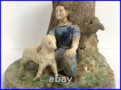 Signed Antique Edward Bingham Castle Hedingham Studio Pottery Figural Vase Signed Antique Edward Bingham Castle Hedingham Studio Pottery Figural Vase
