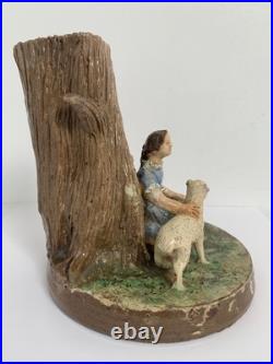 Signed Antique Edward Bingham Castle Hedingham Studio Pottery Figural Vase Signed Antique Edward Bingham Castle Hedingham Studio Pottery Figural Vase