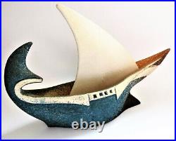 Signed Ebenianaky Pottery sculpture 30cm