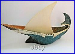 Signed Ebenianaky Pottery sculpture 30cm