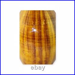 Signed Vallauris French Studio Pottery Vase Amber Glaze Bottle Vase 25cm