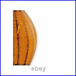 Signed Vallauris French Studio Pottery Vase Amber Glaze Bottle Vase 25cm